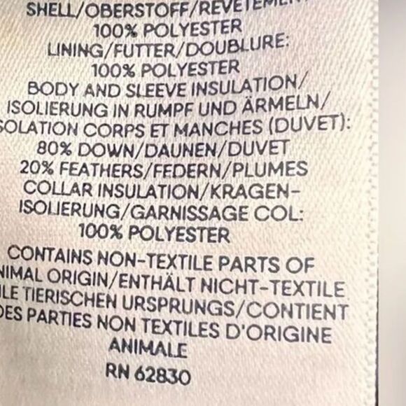 Lands' End Blue Snowflake Print Zip Up Puffer Coat. Small. 6-8. 6. 8. NEW. - Picture 9 of 10